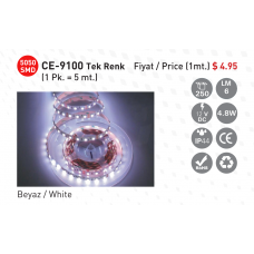 Led-Dis-Mekan-Serit-Led-CE-9100-Tek-Renk-5050-SMD