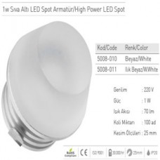 Ack-1w-Siva-Alti-Led-Spot-Armatur