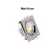 HL-678L-3-W-Mat-Krom-COB-Led-Armatur